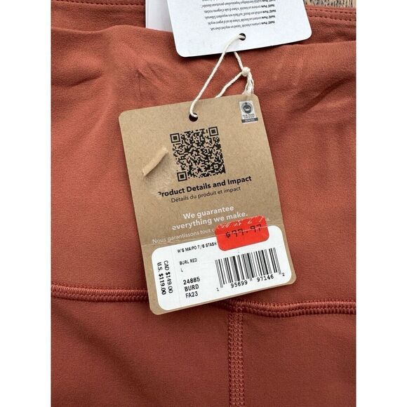Patagonia Women's Maipo 7/8 Length Tights (Burl Red) Size Large NWT $119 Retail - Picture 3 of 6